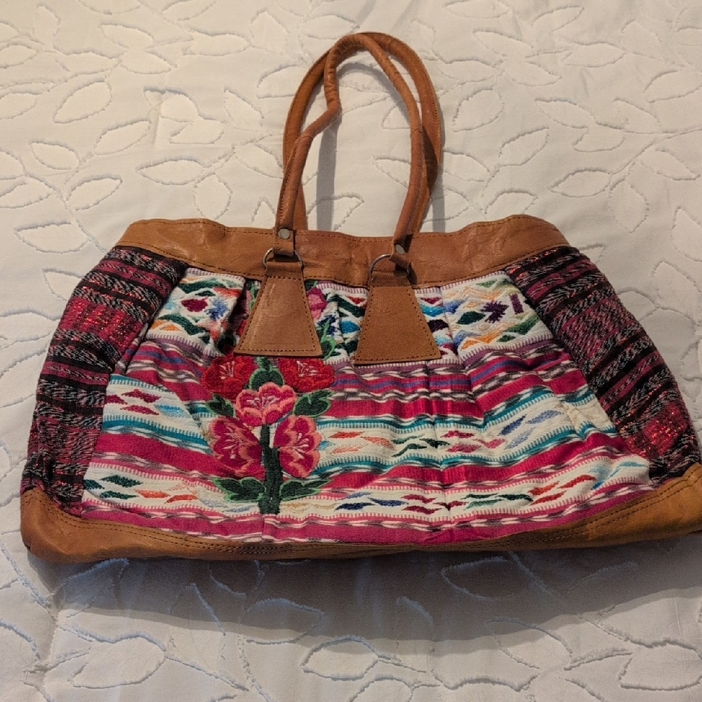 Multicolor Floral Patterned Women's Bag